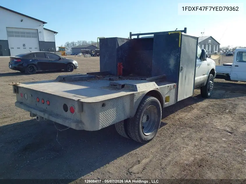 2000 Ford F-450 Chassis Lariat/Xl/Xlt VIN: 1FDXF47F7YED79362 Lot: 12608417