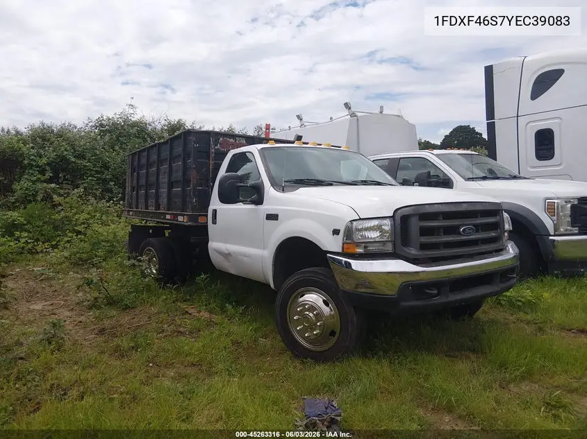 2000 Ford F-450 VIN: 1FDXF46S7YEC39083 Lot: 45263316