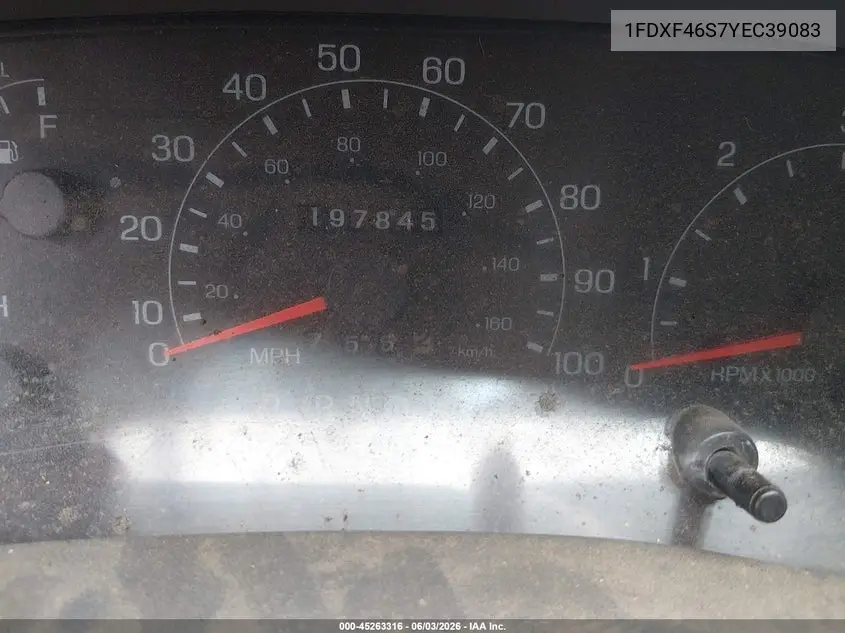 2000 Ford F-450 VIN: 1FDXF46S7YEC39083 Lot: 45263316