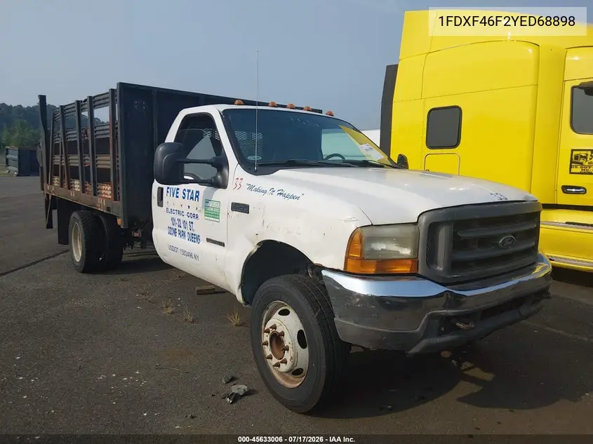 2000 Ford F-450 VIN: 1FDXF46F2YED68898 Lot: 45633006