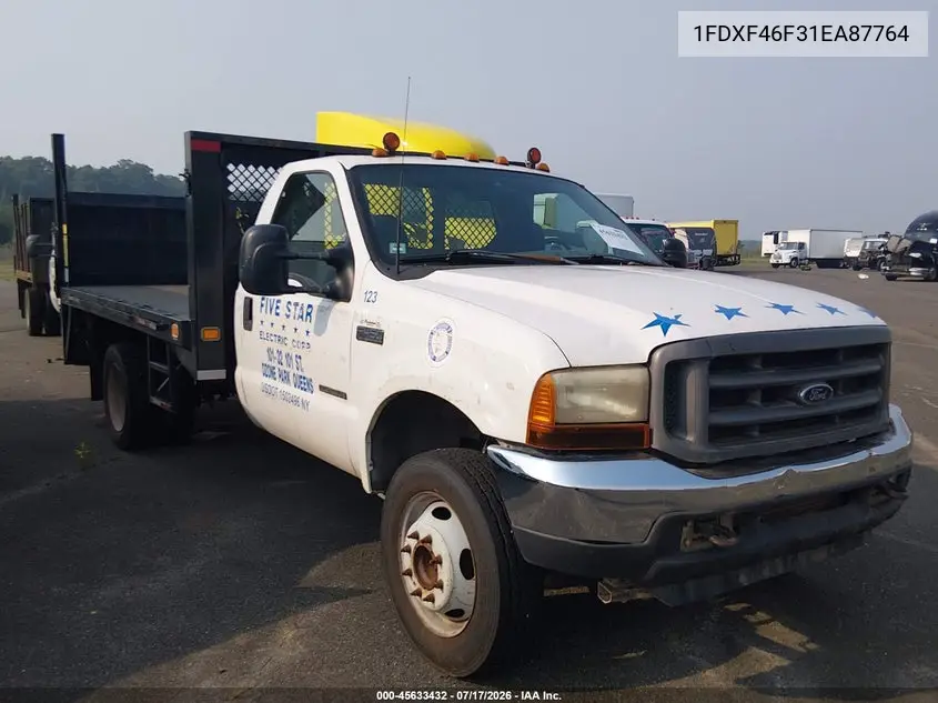2001 Ford F-450 VIN: 1FDXF46F31EA87764 Lot: 45633432