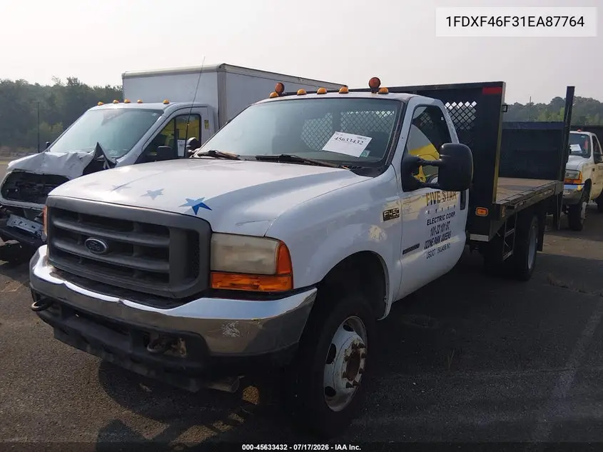 2001 Ford F-450 VIN: 1FDXF46F31EA87764 Lot: 45633432