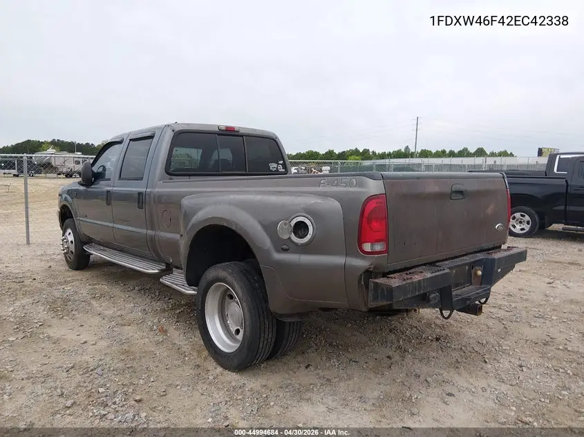 2002 Ford F-450 Lariat/Xl/Xlt VIN: 1FDXW46F42EC42338 Lot: 44994684