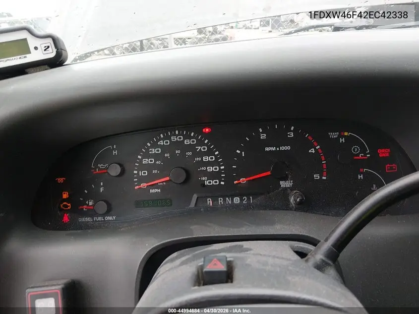 2002 Ford F-450 Lariat/Xl/Xlt VIN: 1FDXW46F42EC42338 Lot: 44994684