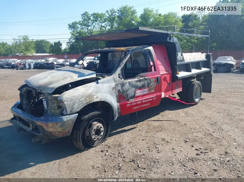 2002 Ford F-450 Xl/Xlt VIN: 1FDXF46F62EA31335 Lot: 45160845