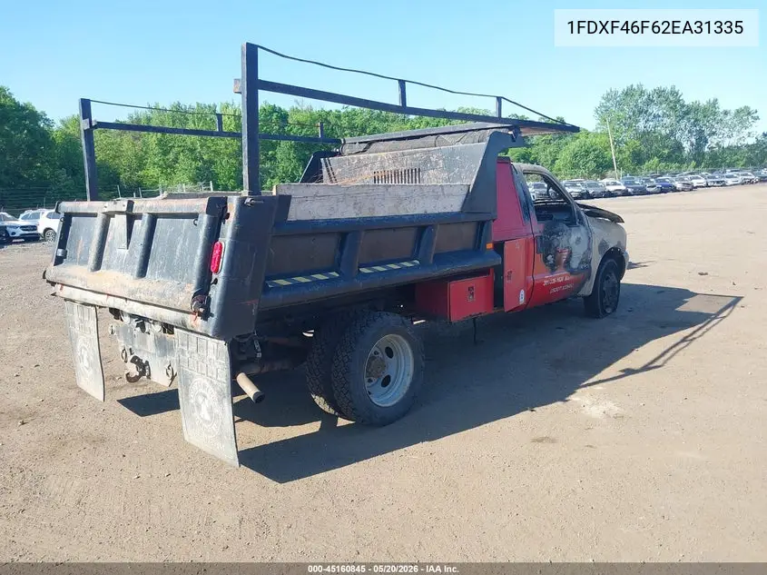 2002 Ford F-450 Xl/Xlt VIN: 1FDXF46F62EA31335 Lot: 45160845