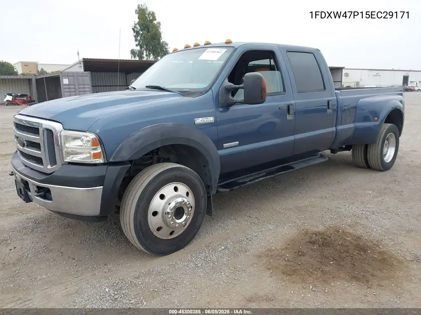2005 Ford F-450 Lariat/Xl/Xlt VIN: 1FDXW47P15EC29171 Lot: 45300385