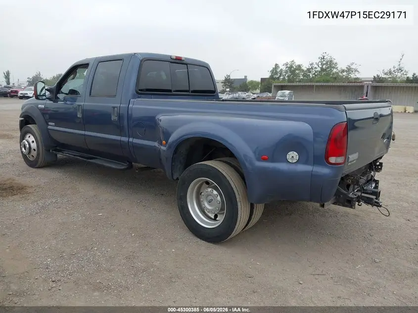 2005 Ford F-450 Lariat/Xl/Xlt VIN: 1FDXW47P15EC29171 Lot: 45300385