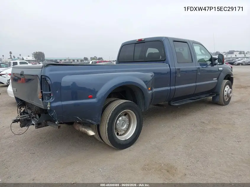 2005 Ford F-450 Lariat/Xl/Xlt VIN: 1FDXW47P15EC29171 Lot: 45300385
