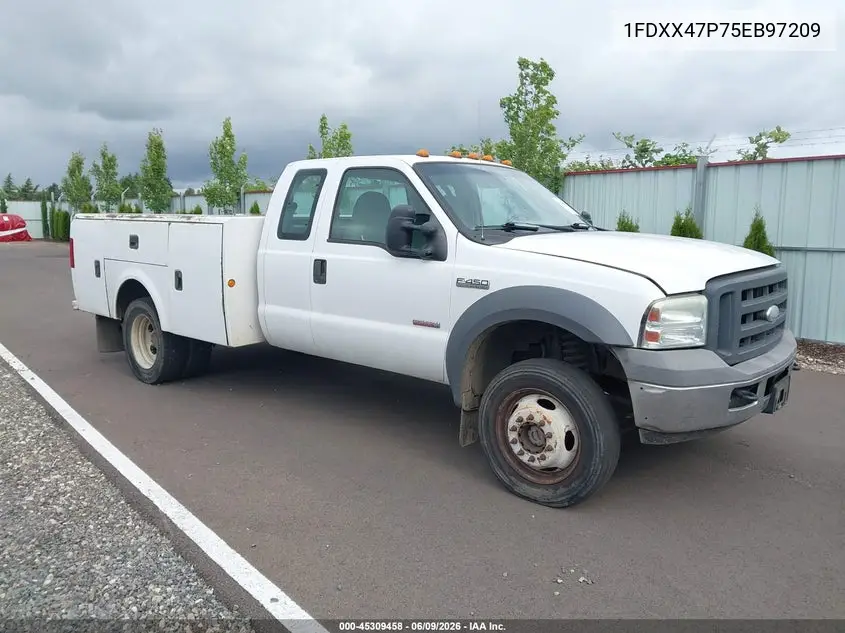 2005 Ford F-450 Lariat/Xl/Xlt VIN: 1FDXX47P75EB97209 Lot: 45309458