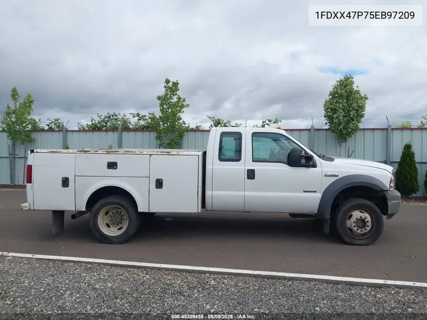 2005 Ford F-450 Lariat/Xl/Xlt VIN: 1FDXX47P75EB97209 Lot: 45309458