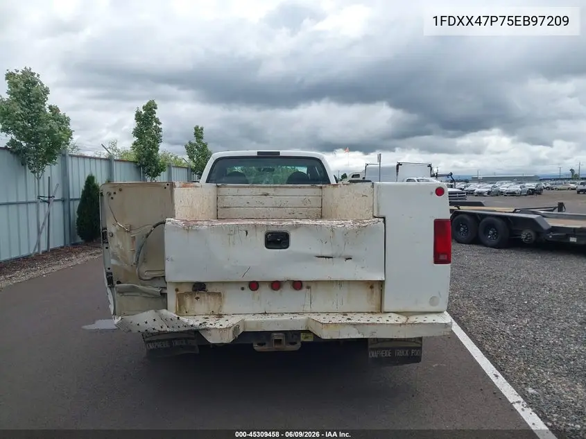 2005 Ford F-450 Lariat/Xl/Xlt VIN: 1FDXX47P75EB97209 Lot: 45309458