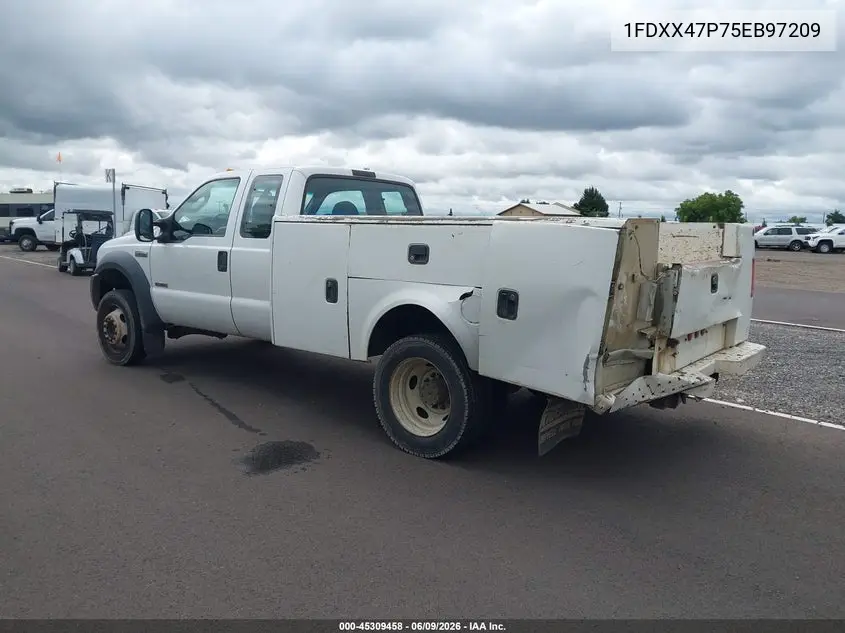 2005 Ford F-450 Lariat/Xl/Xlt VIN: 1FDXX47P75EB97209 Lot: 45309458