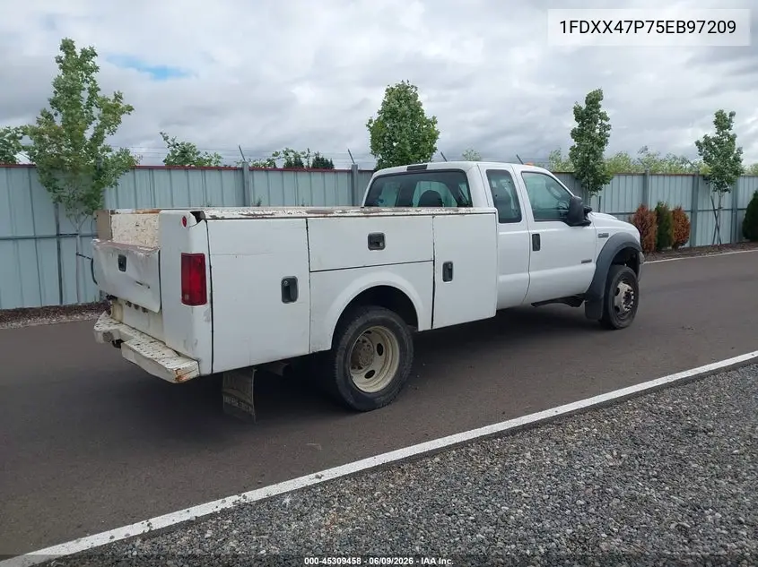 2005 Ford F-450 Lariat/Xl/Xlt VIN: 1FDXX47P75EB97209 Lot: 45309458