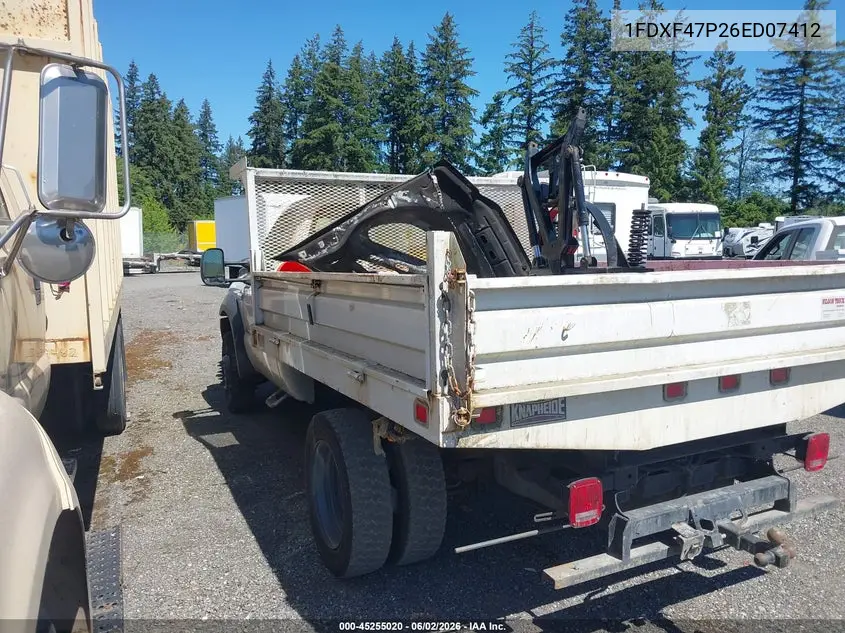 2006 Ford F-450 Chassis Xl/Xlt VIN: 1FDXF47P26ED07412 Lot: 45255020