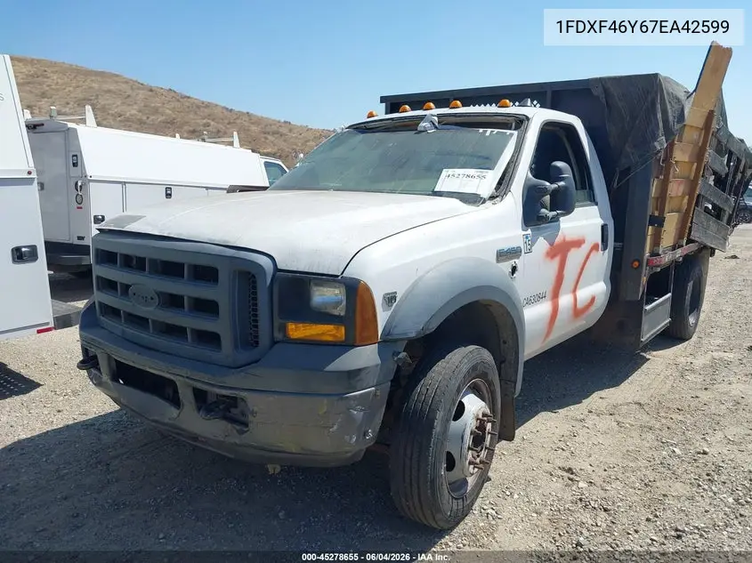 2007 Ford F-450 Chassis Xl/Xlt VIN: 1FDXF46Y67EA42599 Lot: 45278655