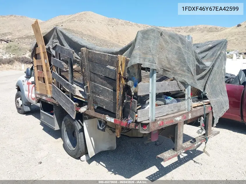 2007 Ford F-450 Chassis Xl/Xlt VIN: 1FDXF46Y67EA42599 Lot: 45278655