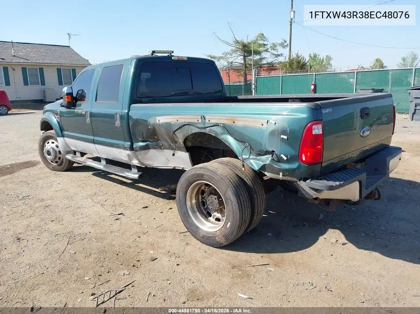 2008 Ford F-450 King Ranch/Lariat/Xl/Xlt VIN: 1FTXW43R38EC48076 Lot: 44861790