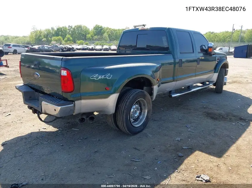 2008 Ford F-450 King Ranch/Lariat/Xl/Xlt VIN: 1FTXW43R38EC48076 Lot: 44861790