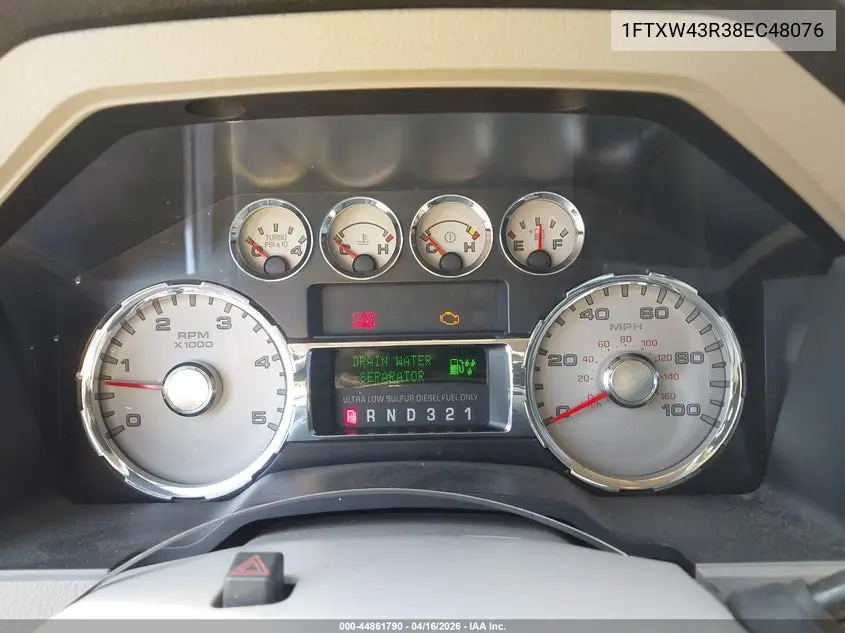 2008 Ford F-450 King Ranch/Lariat/Xl/Xlt VIN: 1FTXW43R38EC48076 Lot: 44861790