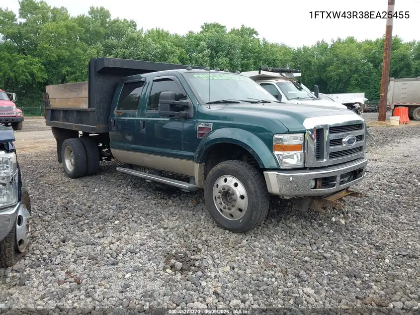 2008 Ford F-450 Lariat VIN: 1FTXW43R38EA25455 Lot: 45273370
