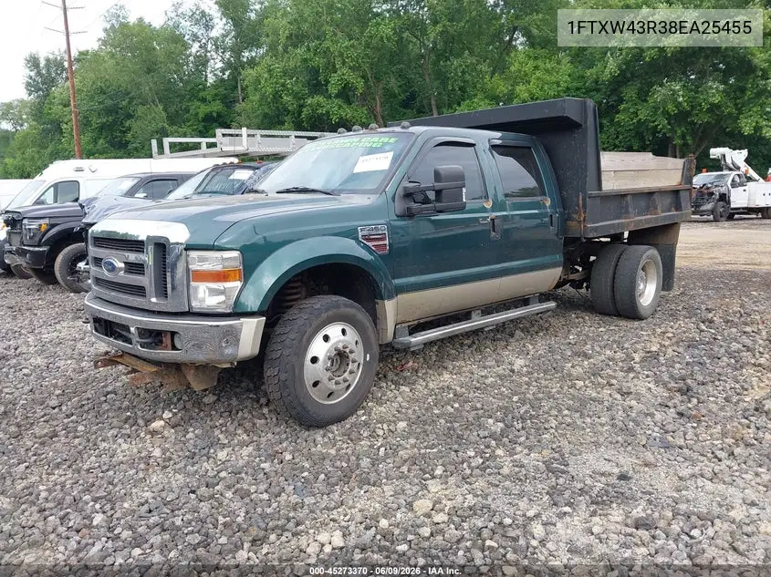 2008 Ford F-450 Lariat VIN: 1FTXW43R38EA25455 Lot: 45273370