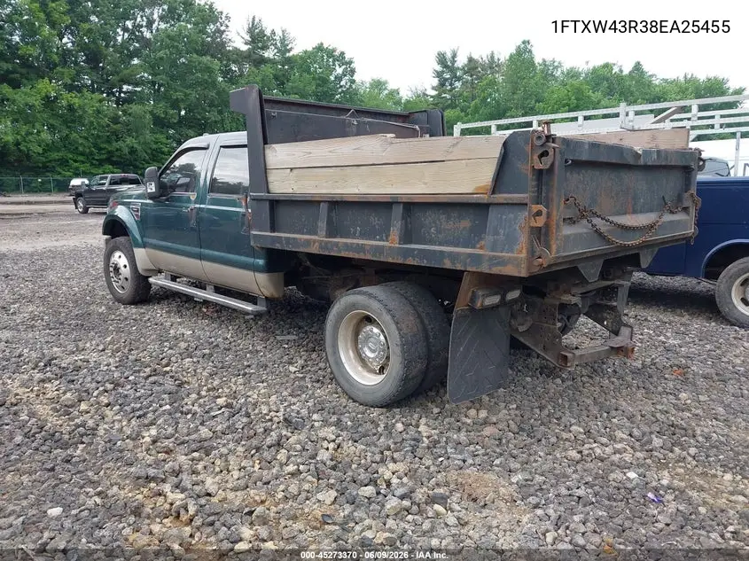 2008 Ford F-450 Lariat VIN: 1FTXW43R38EA25455 Lot: 45273370