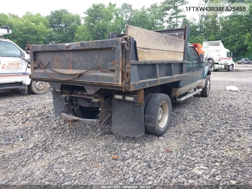 2008 Ford F-450 Lariat VIN: 1FTXW43R38EA25455 Lot: 45273370