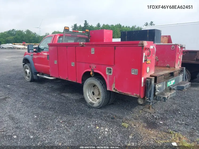 2008 Ford Super Duty F-450 Drw Xl/Xlt VIN: 1FDXF46Y68EA62451 Lot: 45473704