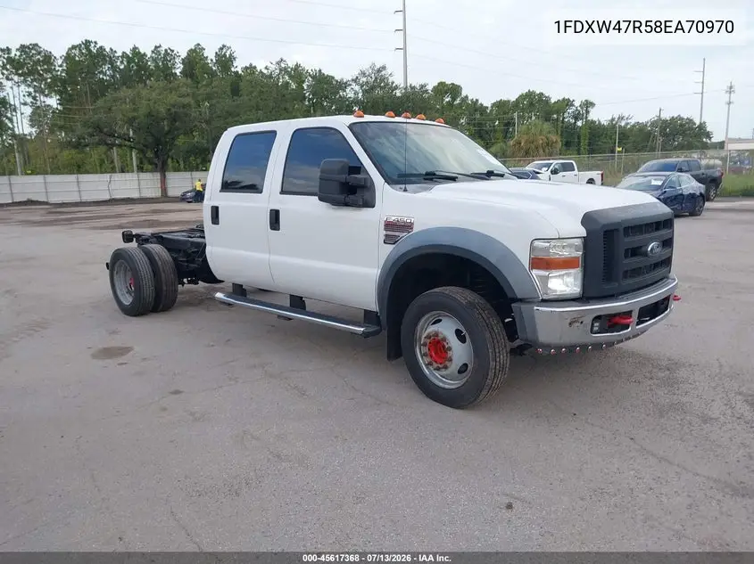 2008 Ford Super Duty F-450 Drw Lariat/Xl/Xlt VIN: 1FDXW47R58EA70970 Lot: 45617368