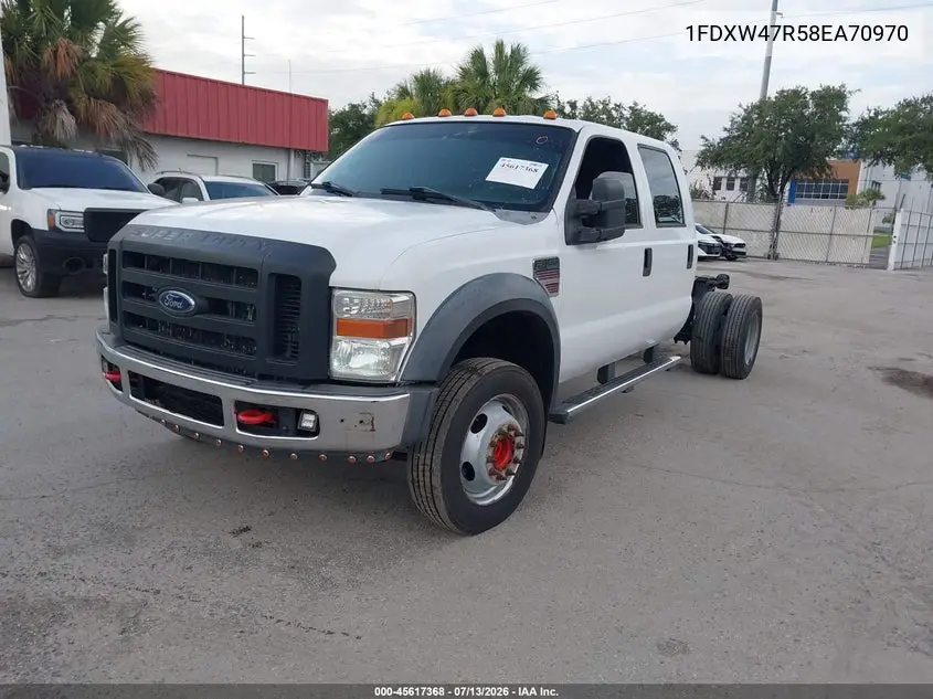 2008 Ford Super Duty F-450 Drw Lariat/Xl/Xlt VIN: 1FDXW47R58EA70970 Lot: 45617368
