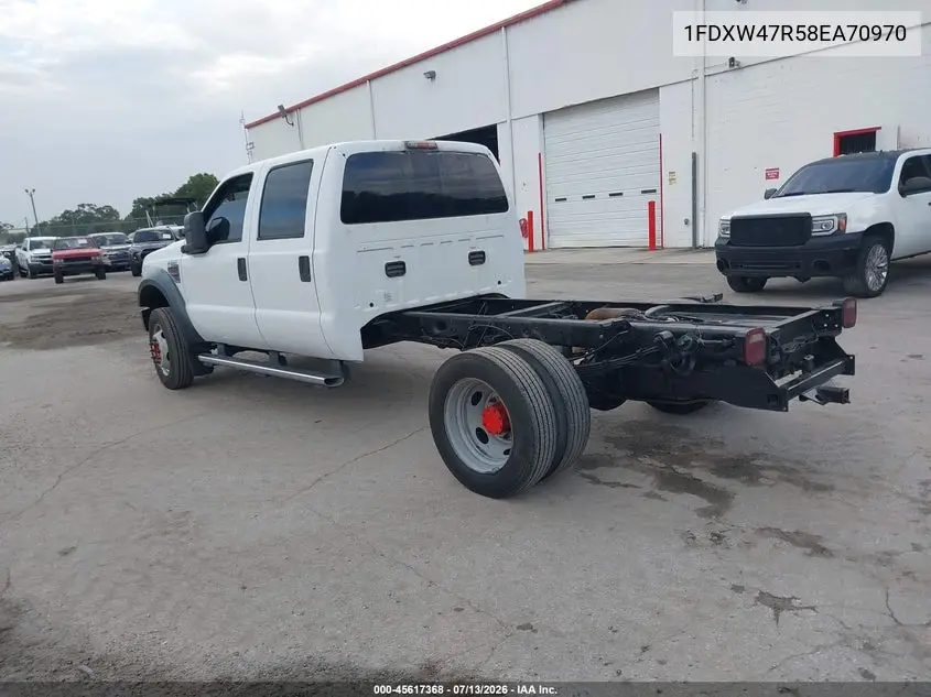 2008 Ford Super Duty F-450 Drw Lariat/Xl/Xlt VIN: 1FDXW47R58EA70970 Lot: 45617368