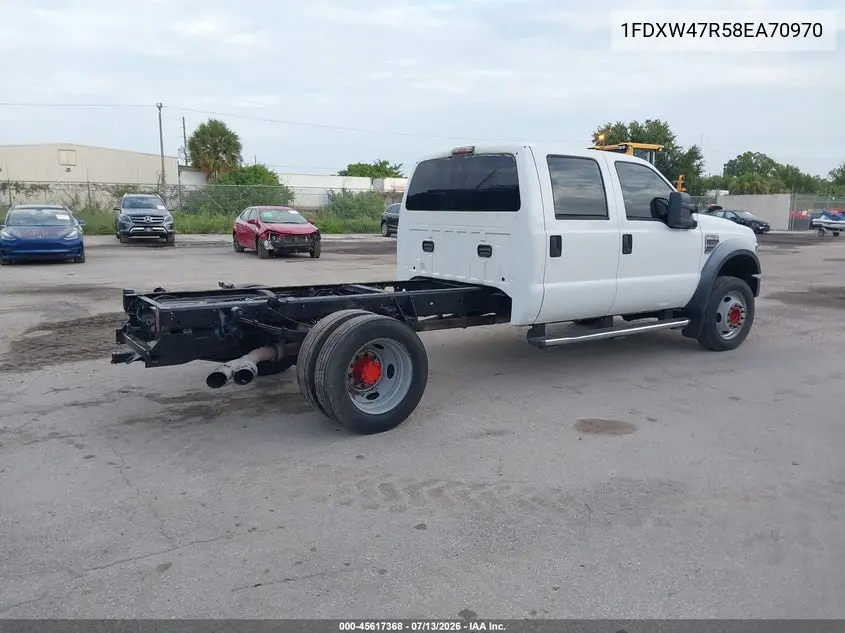 2008 Ford Super Duty F-450 Drw Lariat/Xl/Xlt VIN: 1FDXW47R58EA70970 Lot: 45617368