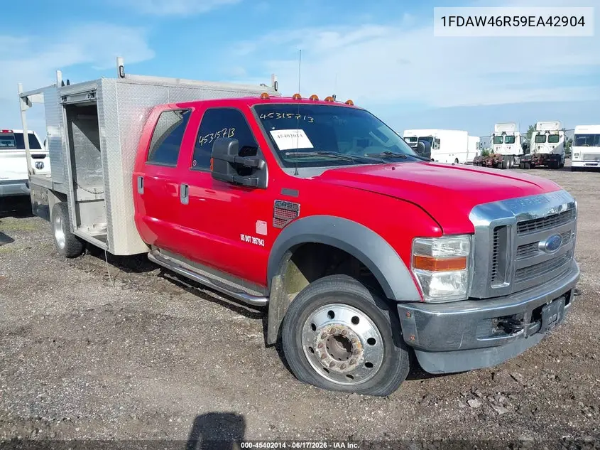 2009 Ford F-450 Chassis Lariat/Xl/Xlt VIN: 1FDAW46R59EA42904 Lot: 45402014