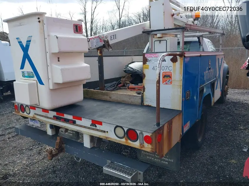 2012 Ford F-450 Chassis Xl VIN: 1FDUF4GY0CEC72036 Lot: 44620250