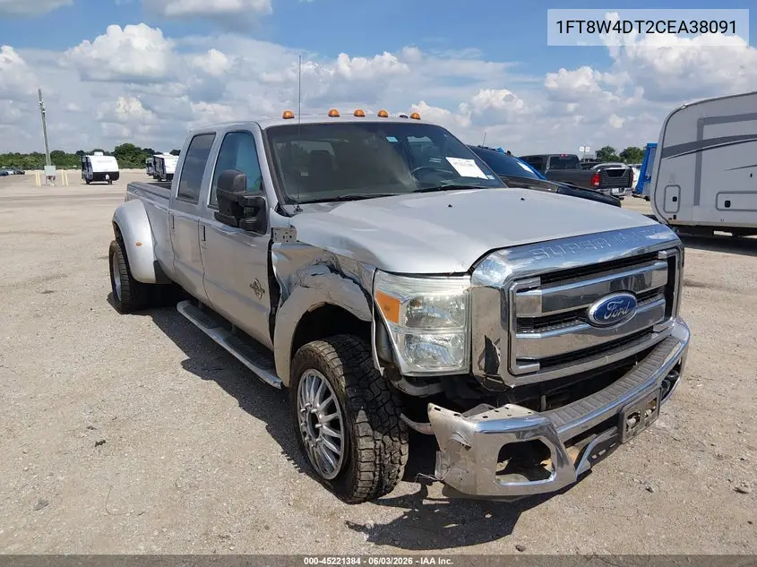 2012 Ford F-450 Lariat VIN: 1FT8W4DT2CEA38091 Lot: 45221384