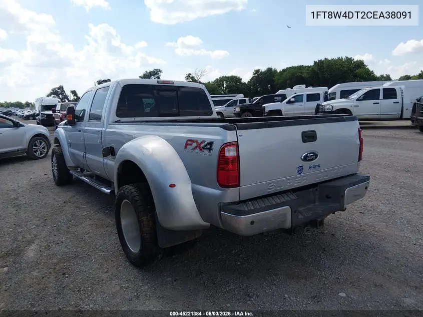 2012 Ford F-450 Lariat VIN: 1FT8W4DT2CEA38091 Lot: 45221384