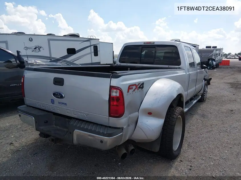 2012 Ford F-450 Lariat VIN: 1FT8W4DT2CEA38091 Lot: 45221384