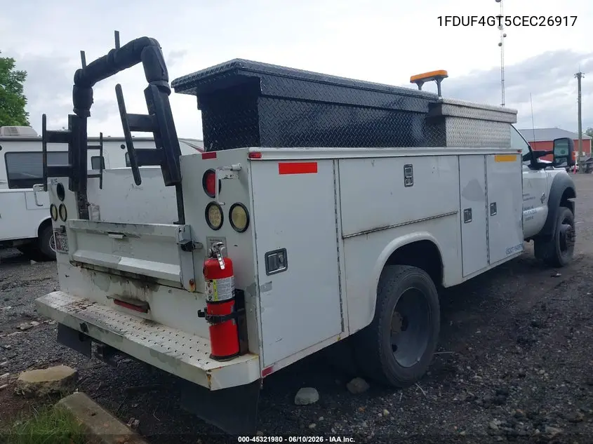 2012 Ford F-450 Chassis Xl VIN: 1FDUF4GT5CEC26917 Lot: 45321980