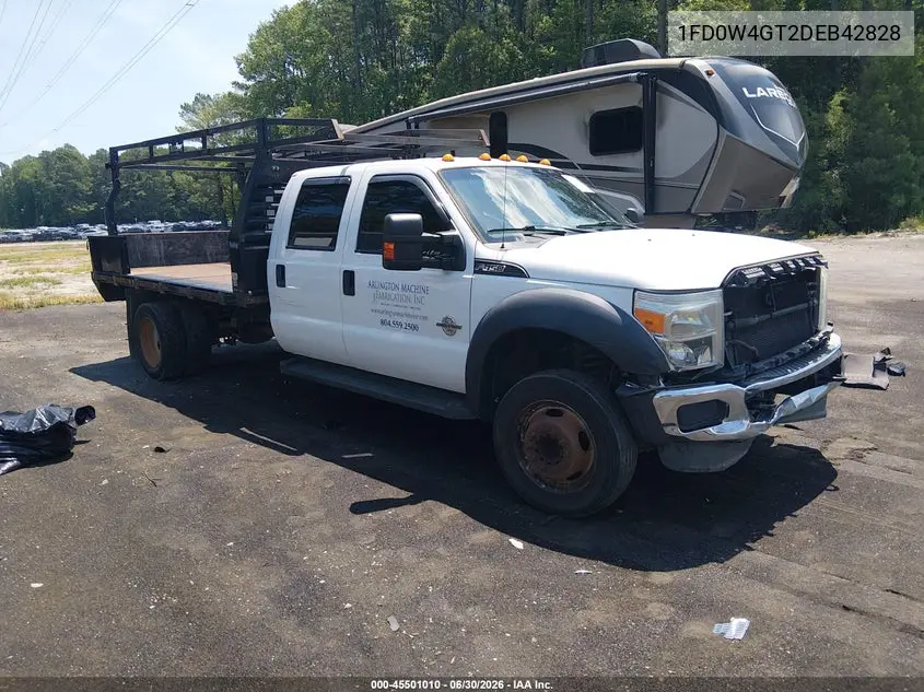 2013 Ford F450 Super Duty VIN: 1FD0W4GT2DEB42828 Lot: 45501010