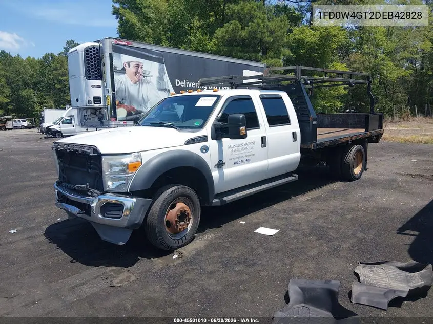 2013 Ford F450 Super Duty VIN: 1FD0W4GT2DEB42828 Lot: 45501010