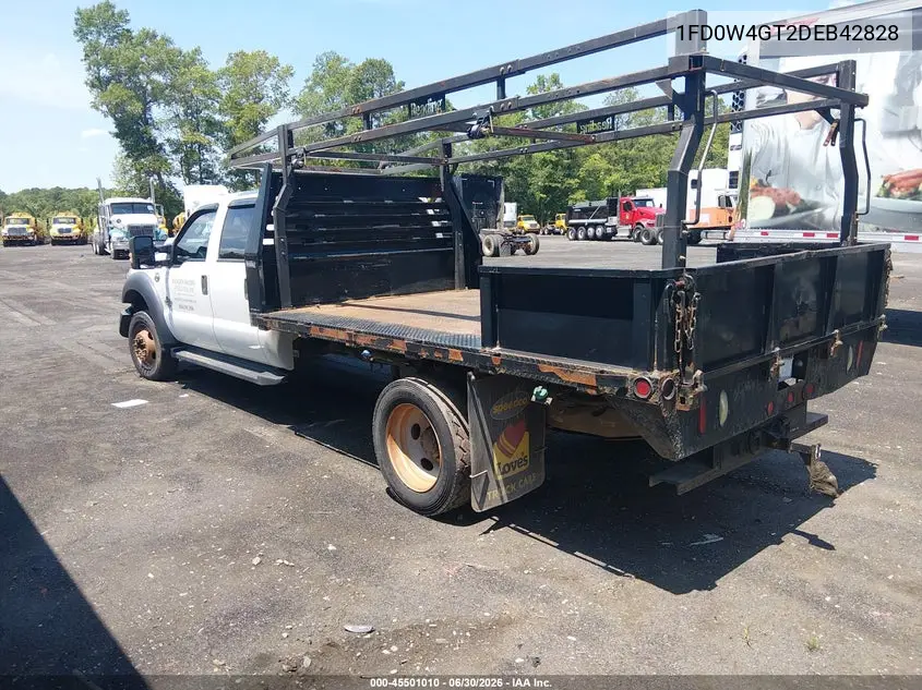 2013 Ford F450 Super Duty VIN: 1FD0W4GT2DEB42828 Lot: 45501010