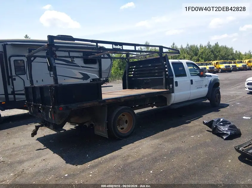 2013 Ford F450 Super Duty VIN: 1FD0W4GT2DEB42828 Lot: 45501010