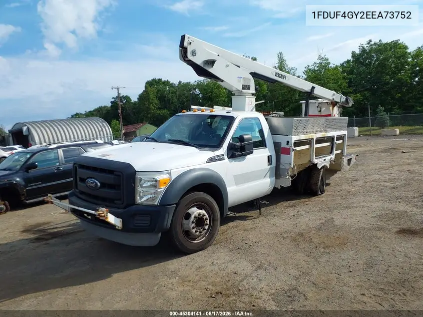 2014 Ford F-450 Chassis Xl VIN: 1FDUF4GY2EEA73752 Lot: 45304141