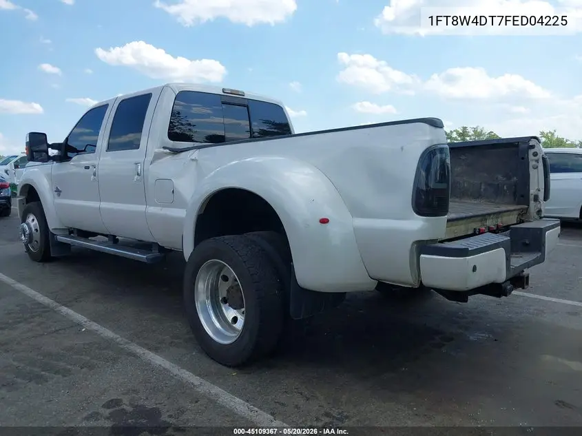 2015 Ford F-450 Lariat VIN: 1FT8W4DT7FED04225 Lot: 45109367