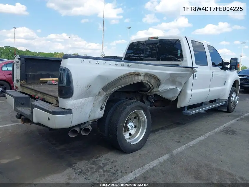 2015 Ford F-450 Lariat VIN: 1FT8W4DT7FED04225 Lot: 45109367