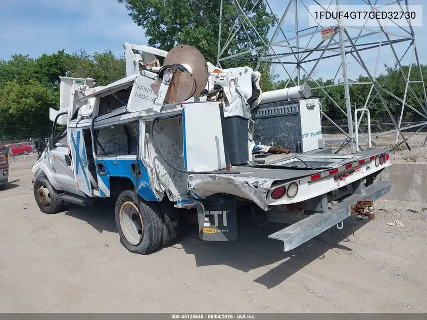 2016 Ford F-450 Chassis Xl VIN: 1FDUF4GT7GED32730 Lot: 45125648