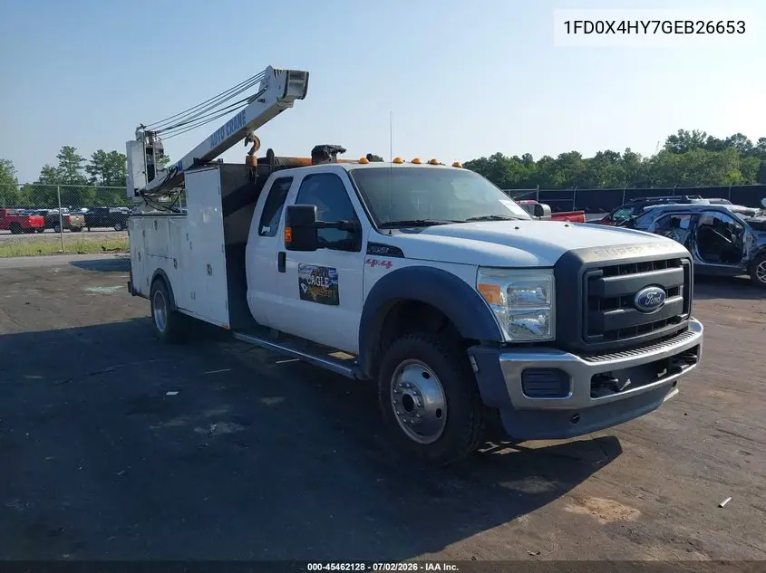 2016 Ford F-450 Chassis Xl VIN: 1FD0X4HY7GEB26653 Lot: 45462128