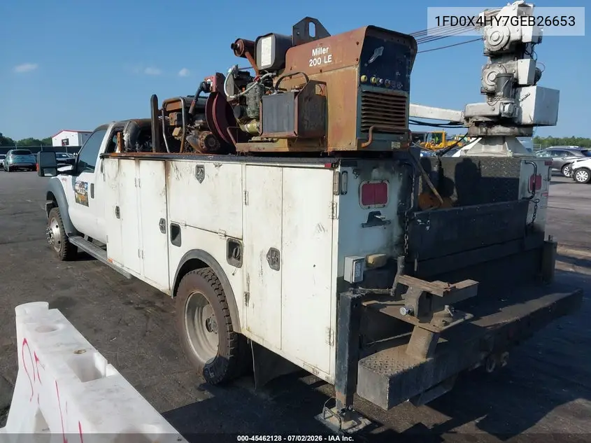 2016 Ford F-450 Chassis Xl VIN: 1FD0X4HY7GEB26653 Lot: 45462128