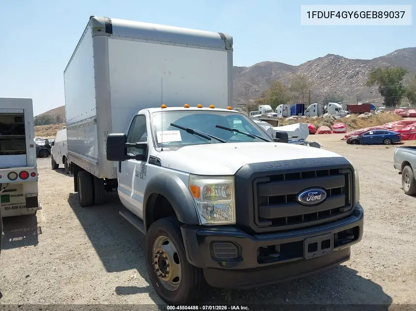 2016 Ford F-450 Chassis Xl/Xlt VIN: 1FDUF4GY6GEB89037 Lot: 45504486